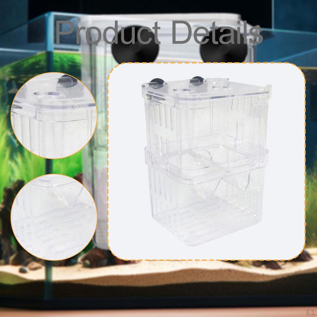 Aquarium Fish Breeder Box Accessories Premium Separator Multifunctional Transparent