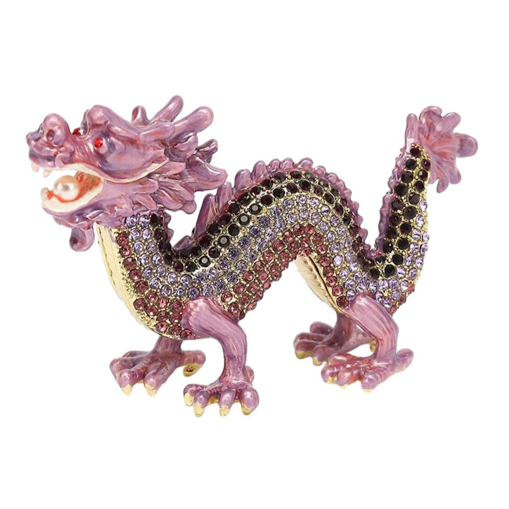 Tierische Skulptur Fengshui Sammlerstücke Handwerk Heimdekorativ Niedliche Drachenstatue für Schreibtisch Frühlingsfeste Regal Heim Büro