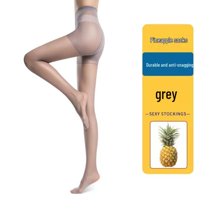 Ciorapi dama ultra-subțiri anti-agățare - Nude/Negru, Mărimi mari, Primăvară/Vară