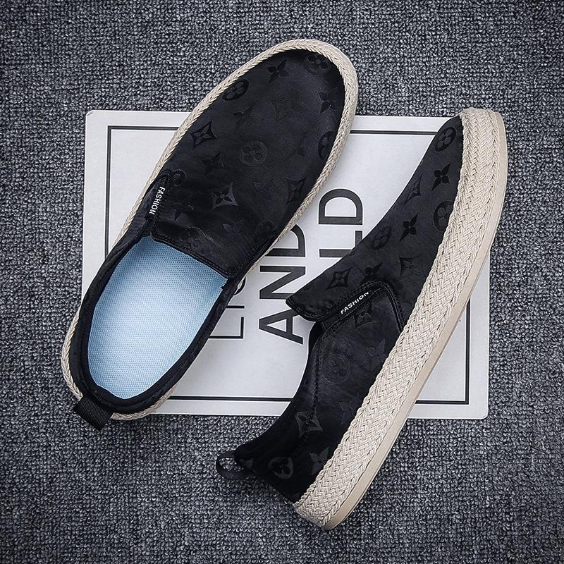 Men's casual single shoes are breathable in summer, versatile ice silk umbrella cloth, lazy shoes cover feet and pedal fisherman shoes men