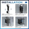2 Inch Trailer Hitch Storage Holder Support Heavy Duty Steel Mounting Bracket For Pickup Truck Bed Garage Wall Motorhome