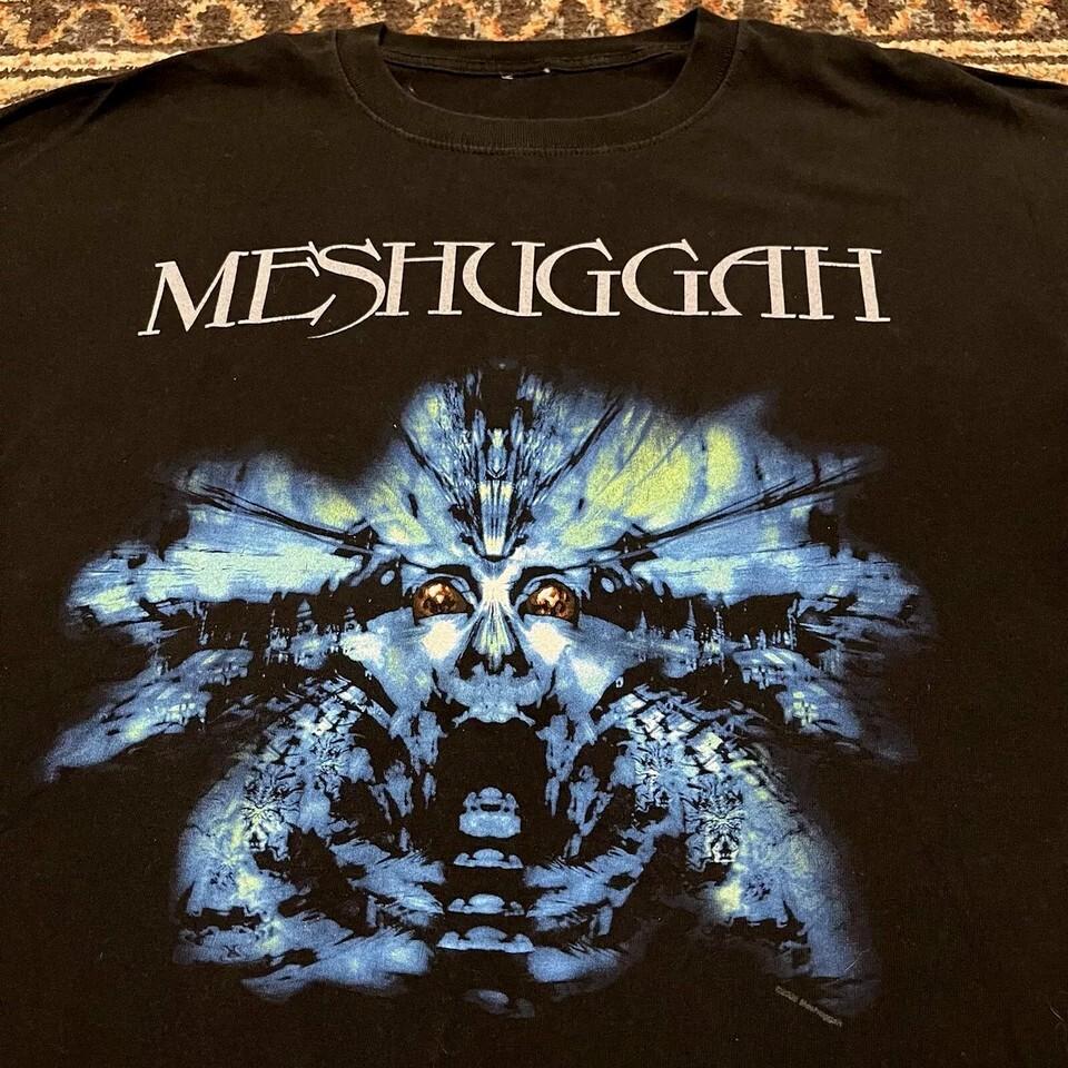 New Popular Meshuggah Black T-Shirt Cotton Full Size S-5XL