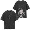 Cartoon Spell Battle Oversized Retro 3D Printed Loose Large Round Neck Cotton Short Sleeve T-Shirts Men’s