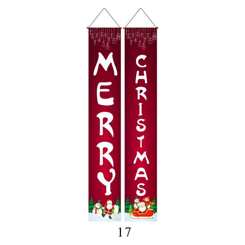 Elegant Nutcracker Christmas Decoration Hanging Door Banner Soldier Character Porch Sign
