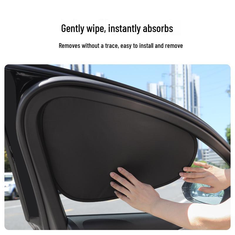 Static Adsorption Car Window Sunshade Curtain for Privacy and Sun Protection