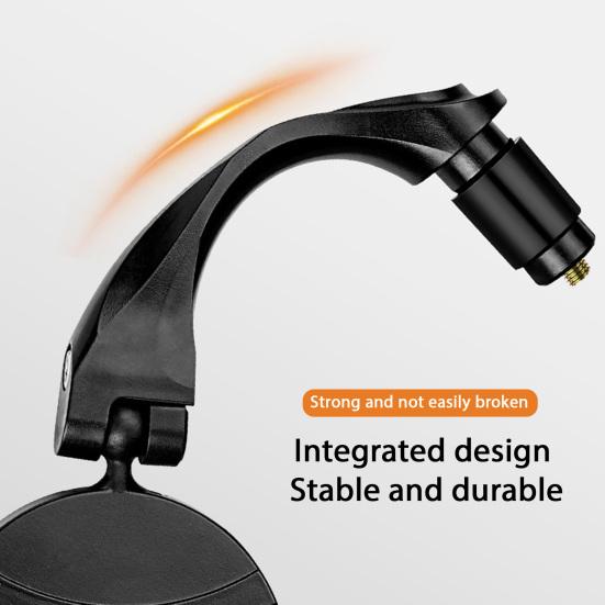 1 Pair Bicycle Handlebar Mount Rearview Mirror 360-Degree Rotation Universal Road Mountain Bike Grip Handle End Mirror Bike Accessories