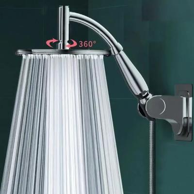 High-Pressure Rainfall Shower Head - Stainless Steel Curved & Square Extension (Wall-Mounted for Bathroom)