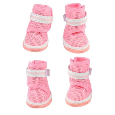 Mesh Dog Shoes Breathable Lightweight Wearproof Slip Resistant Cute Fashion Puppy Boots for Summer