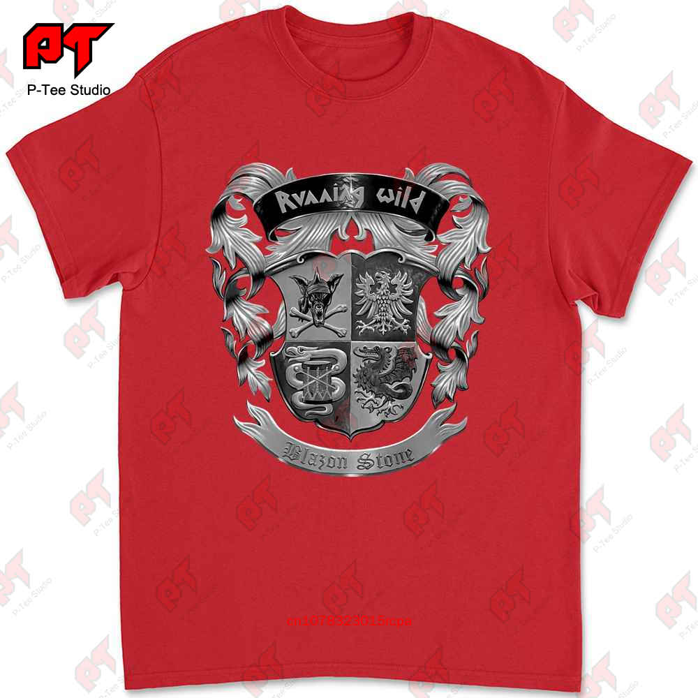 Running Wild Blazon Stone Album Tshirt 7YPF S