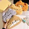 Funny Cat Plush Cat Pencil Case Kawaii Stationery Storage Bag Trendy Cat Pencil Pouch  Student Use