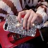 3D Luxury Fashion Bling Rhinestone Gem Diamond Soft Phone Case for iPhone16 15 14 13 XS XR 11 Pro Max 12 MiNi Glitter Cover Fringe Hanging Ornaments