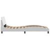Dover  Bed Frame White 100x200 Cm Faux Leather