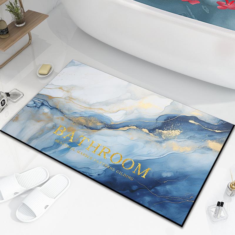 Diatom Mud Bath Absorbent Mat Household Simple Toilet Toilet Door Cushion Absorbent Non-slip Quick Drying Mat