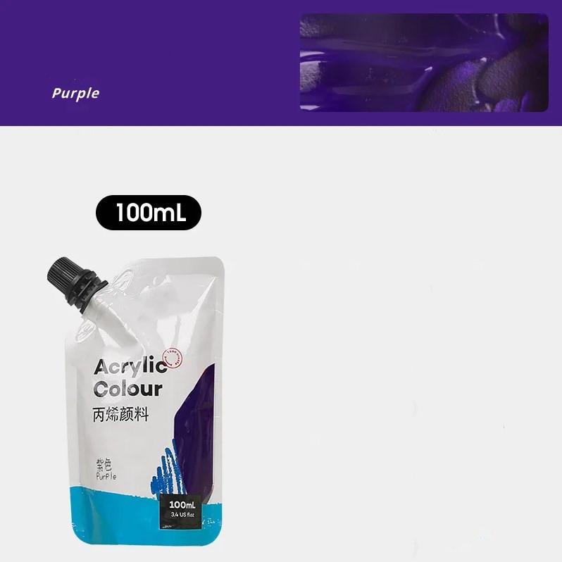 

Самонесущая сумка 100 мл, водонепроницаемые акриловые краски, портативная маленькая упаковка, сумка для дополнений к краскам, студийные принадлежности для занятий искусством