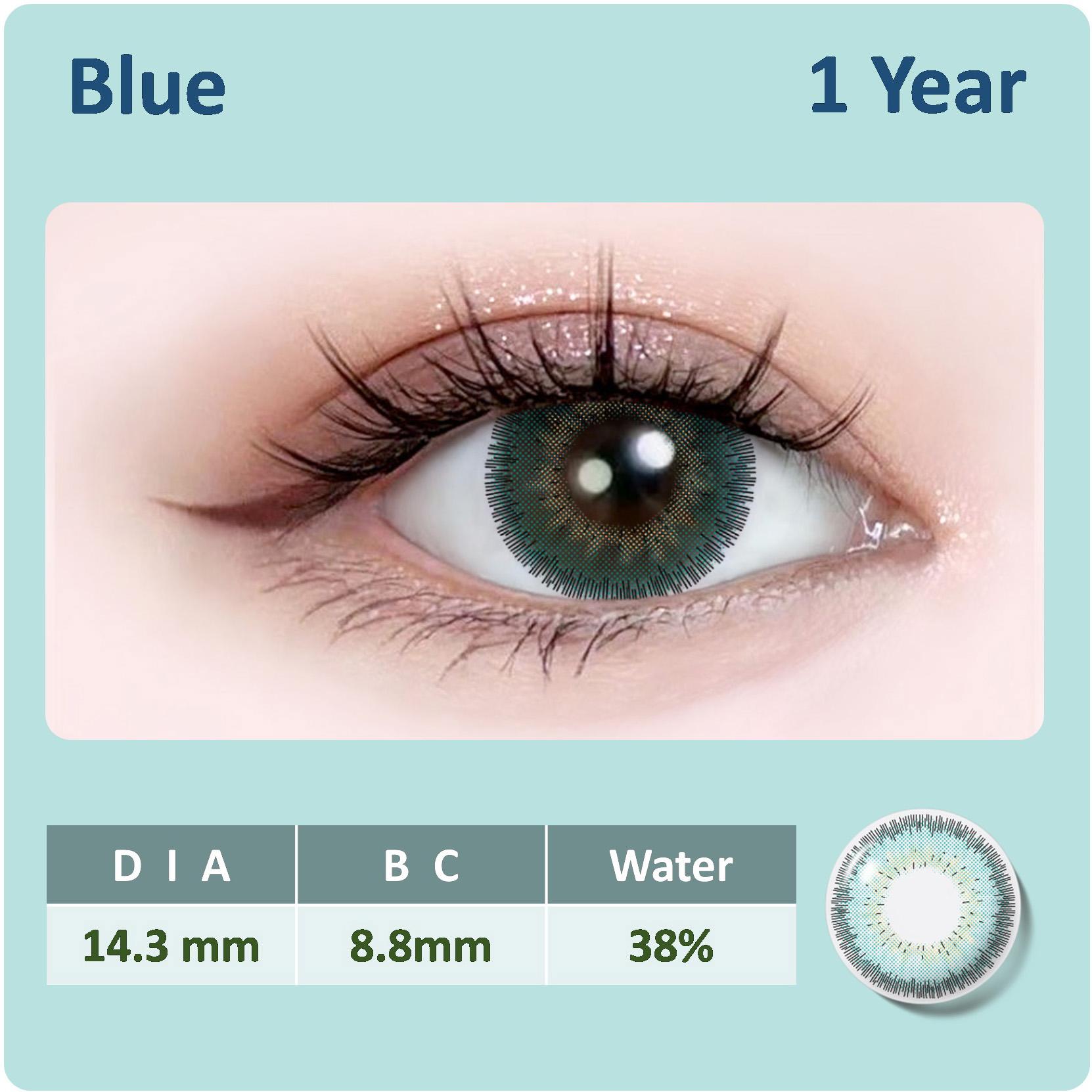 

Цветные контактные линзы с мягкими цветными линзами 1 пара 14,3 мм натуральные цветные линзы для зрения линзы для глаз синий
