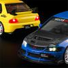 1:24 Mitsubishis Lancer Evolution 9 Alloy Sports Car Model Metal Modified Track Racing Vehicles Car Model Sound Light Kids Gifts