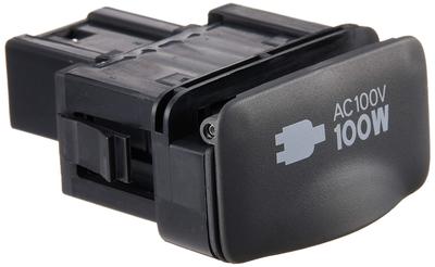 Genuine Toyota Power Outlet Socket Assembly 1 Part Number No. (DK.GRAY) Ipsum, 85530-44030-B2