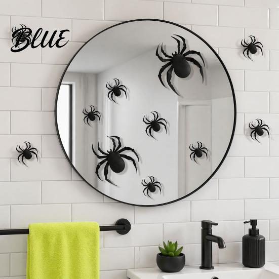 Halloween Gift for Friends 3D Bats Wall Decor Black Bat Stickers Waterproof Plastic Decals Scary DIY Room Decal Indoor Party Supplies Decorative