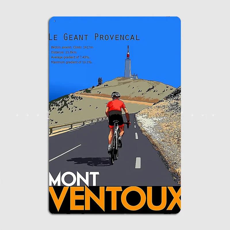 

Mont Ventoux Vintage Posters Wall Art Metal Plaques Tin Sign Interior Home Room Decoration Kitchen Wall Decor 20x30cm（7.8x11.8inch）