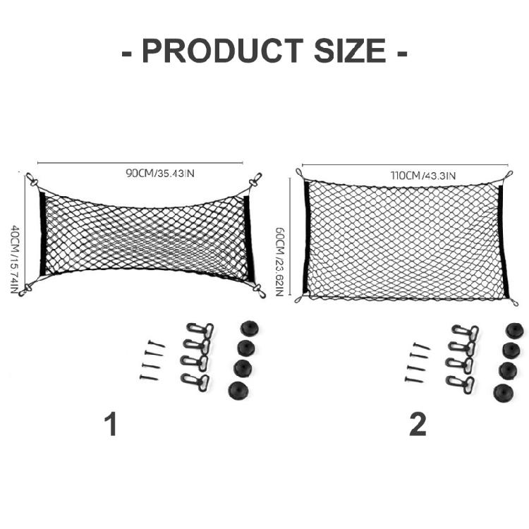 Car Rear Trunk Cargo Net Strong Load Bearing Mesh Car Storage Organizers Large Capacity Space Saving Car Net Storage