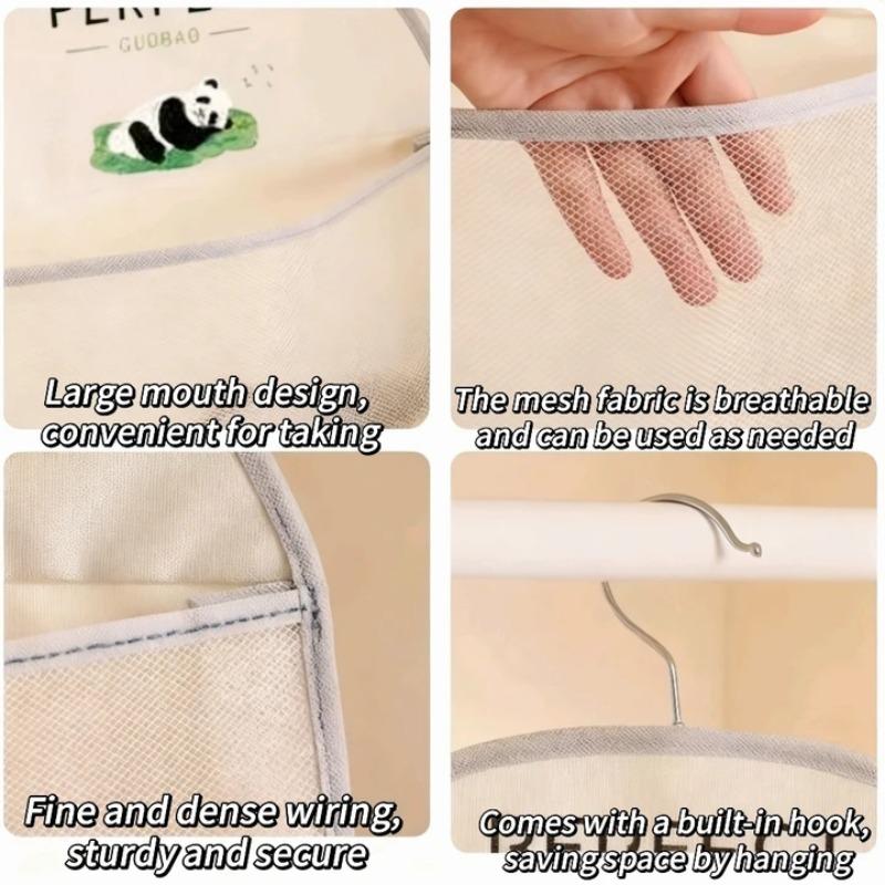 Aufbewahrungsnetz mit großer Kapazität, Schlafsaalschrank, Hängebeutel für Socken und Unterwäsche, Mehrschichtige atmungsaktive Netztasche, Tür-Aufbewahrungstaschen