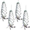 15.8in Hanging Reflective Bird Deterrent Device -6pcs Bird Repellent Spiral Reflectors - Drive Woodpeckers Pigeons Geese Away Fr