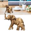 Elephant Mother Baby Figurines Antique Finish Fine Craftsmanship Elephant Statue Decoration Gift for Office Home