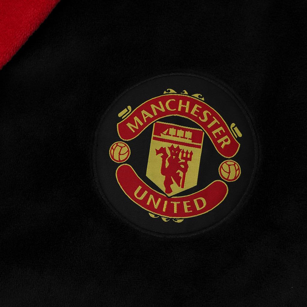 Manchester United FC Men's Crest Fleece Dressing Gown