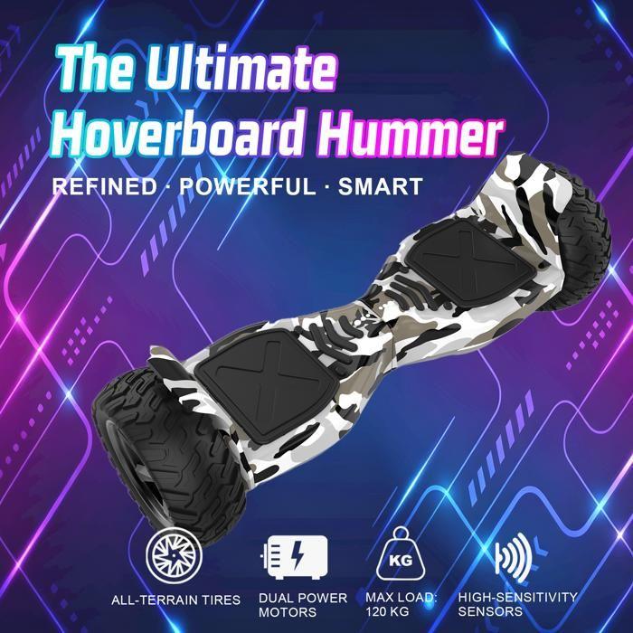 RCB Hoverboard 8.5 Inch Dual Motor APP Adult Child – Cool Gift – Army Green