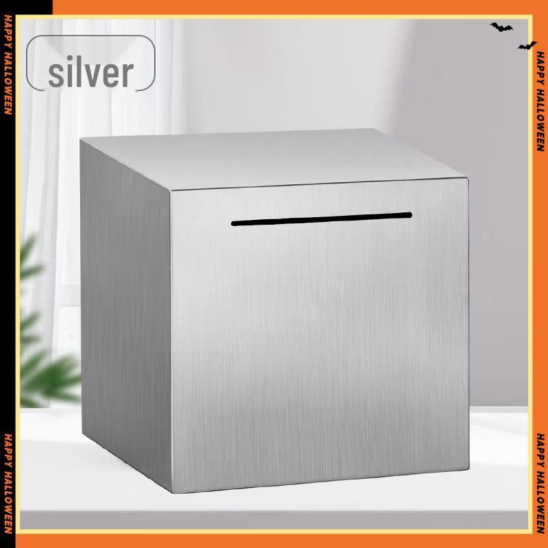Stainless Steel Drop-Resistant Piggy Bank - No Withdrawals, Internet Celebrity Savings Toy