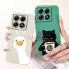 Für Xiaomi 14T Hülle 14T Pro Cover Süßer Cartoon-Panda Weiches Flüssigsilikon Stoßfest Funda Für Xiaomi 14T Pro Mi14TPro 5G Hülle