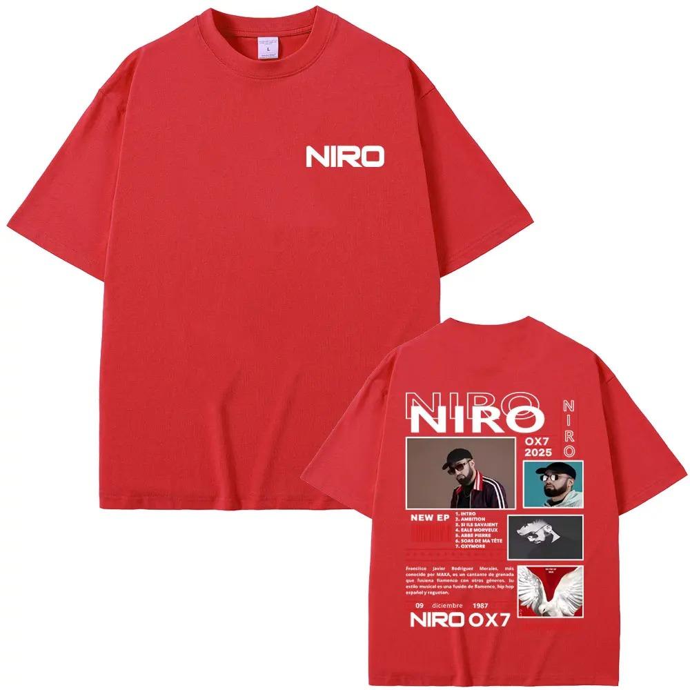 Hot Rapper Niro OX7 Album Graphic Tshirt Unisex Unisex Casual Cotton Vintage Male Hip Hop Fashion Pop Music Tshirts Streetwear