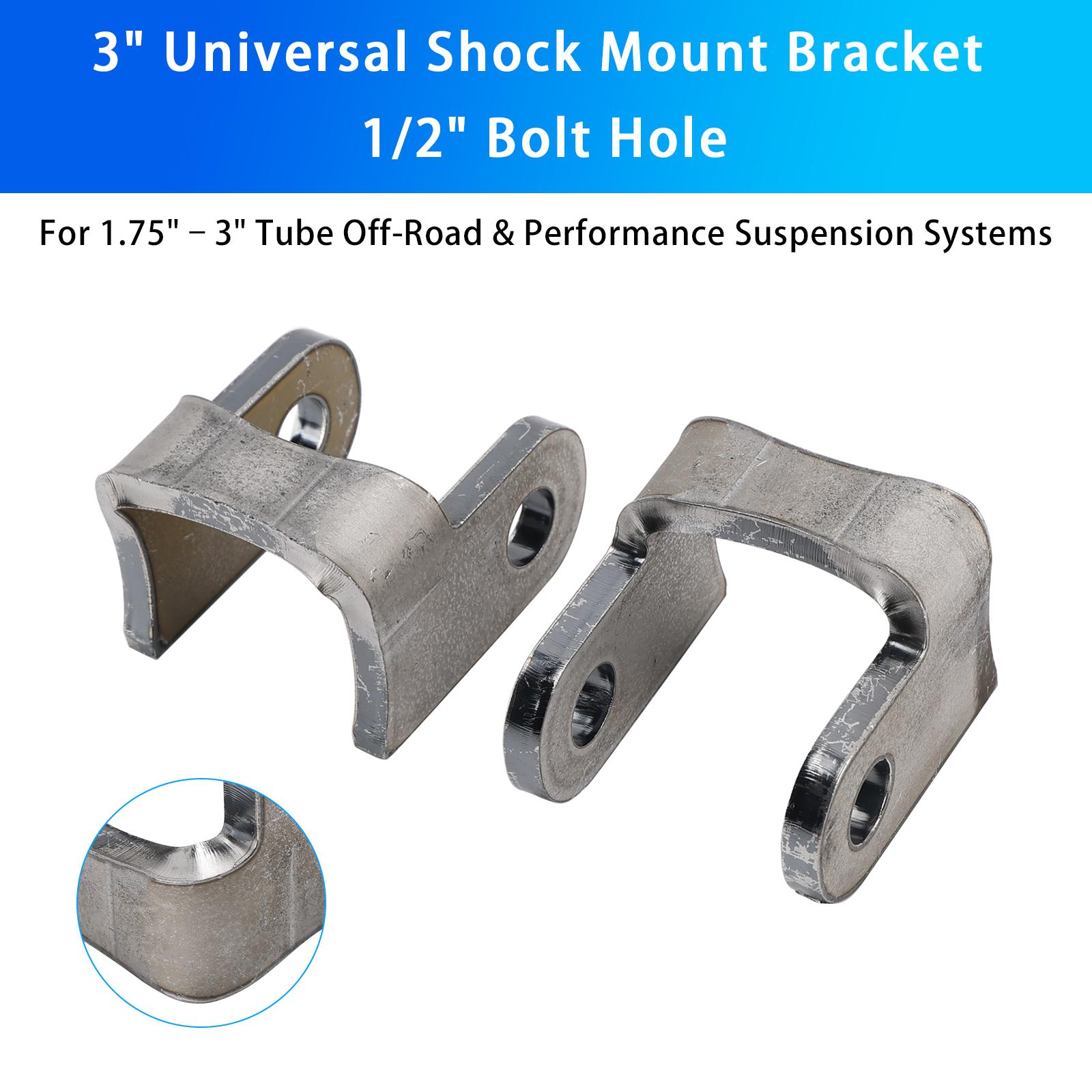 

3 Universal Shock Mount Bracket 1/2 Bolt Hole For 1.75 –3 Performance Suspension