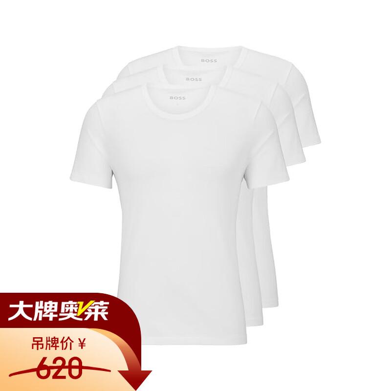 BOSS Men's Logo Embroidered Crew Neck T-Shirt (3-Pack)