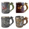 Feilong Edelstahlbecher Personalisierter Retro Büro Trinkbecher Leichter Luxus Schmuck