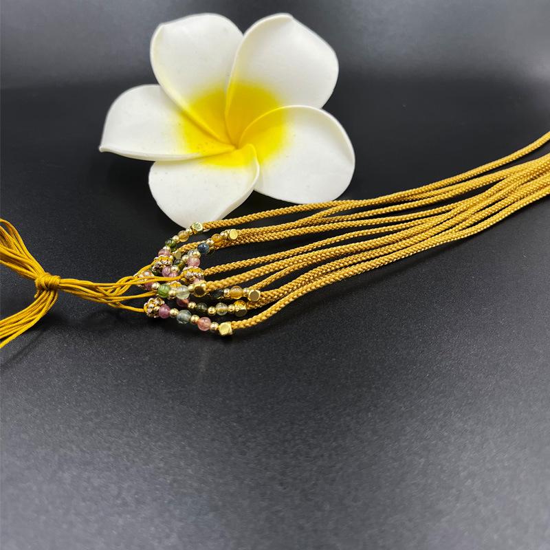 Hand-Woven Ethnic Style Necklace Cord for Jade Pendants - Unisex