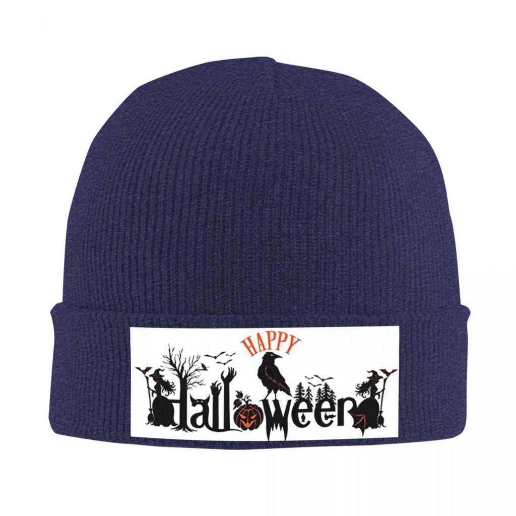 Happy Halloween Warm Knitted Cap Winter Knit Bonnet Hat Skullies Beanies Hip Hop Caps for Unisex