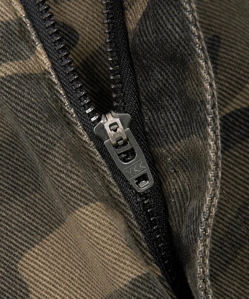 TOFFEE Camo Wide Cotton Pants (Deep Khaki)