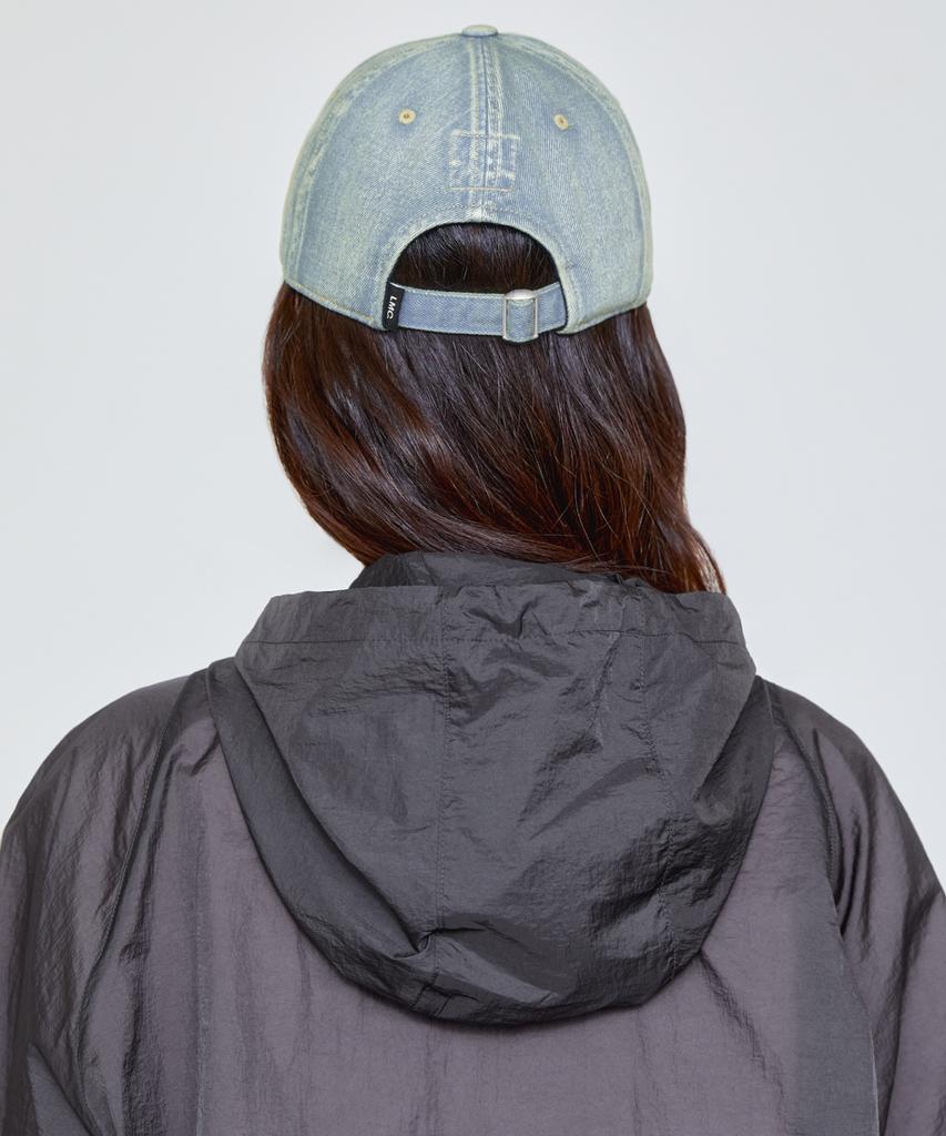 LMC Washed Denim Gothic Oval 6Panel Cap Black