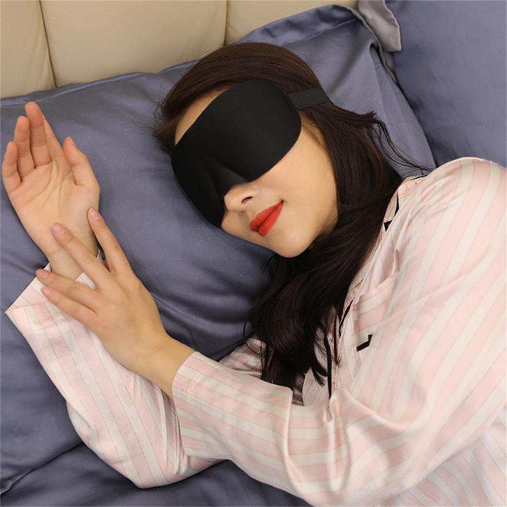 3D Sleeping Eye Mask Travel Rest Aid Eye Cover Patch Paded Soft Sleep Mask Portable Blindfold Travel Lunch Relax Break Eye Mask