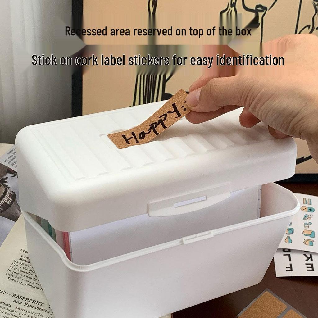 Retro Extra Large 4-Inch Desktop Index Cards with Horizontal Line Sticky Notes, 230g Thick Cardstock