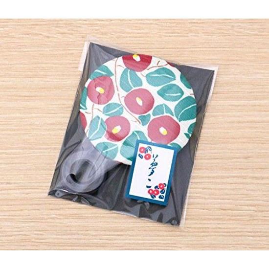 Kyosuke Japan-made hand mirror compact Yumeji Camellia 8110cm protective cover lightweight cute stylish Tsubaki