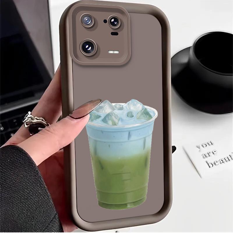 Fresh Green Coconut Case for Xiaomi Mi 15 14 14T 13 13T 12 11 11T Lite POCO X7 X6 5G X5 X3 NFC F6 F5 M7 M6 Pro 4G Cover Funda