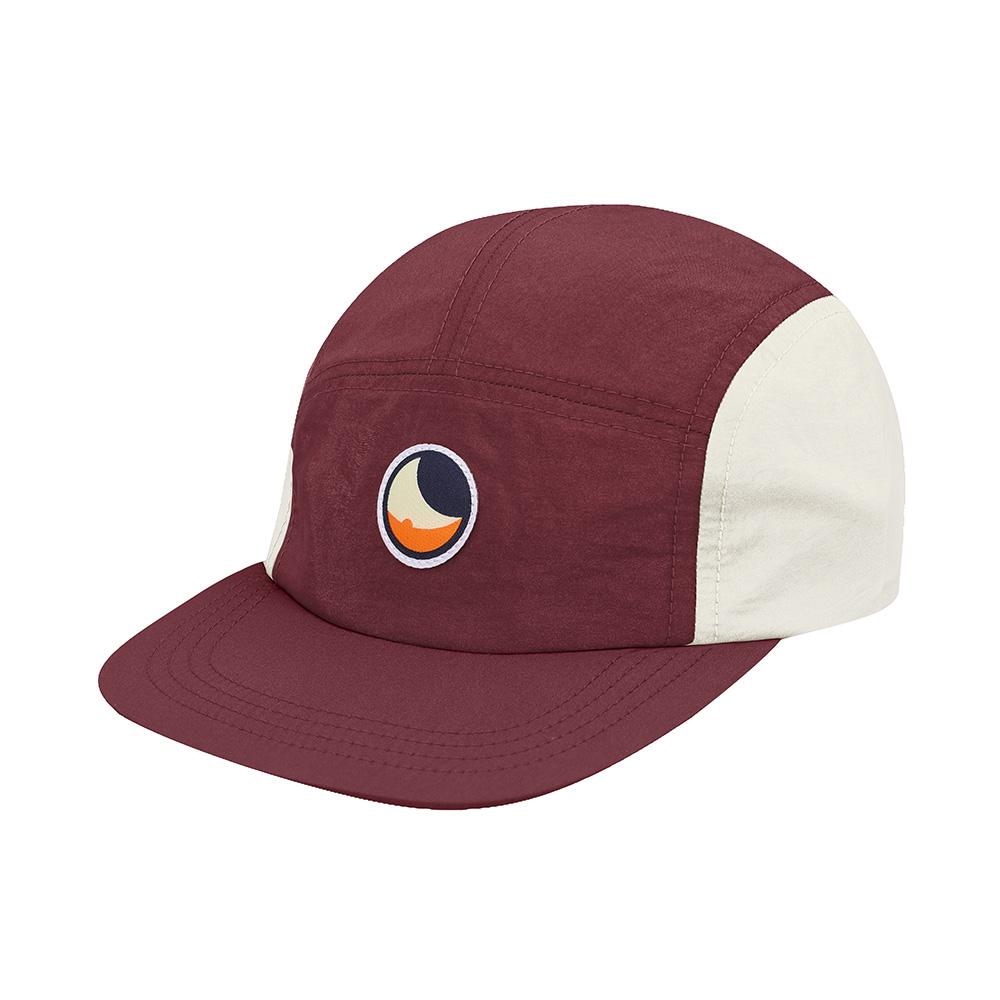 Tikestudeomun Classic Patch Two-Tone Camp Cap Burgundy Cream (Classic Patch Two Tone Camp Cap Bgd/Crm)