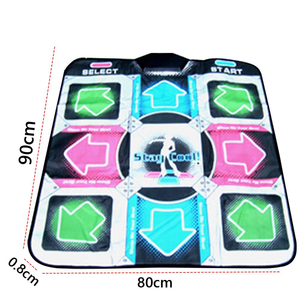 USB Wired Dance Mat Non-Slip Electronic Dance Pad with LED Lights Dance Fitness Exercise Pad for Kids Adults Gift for Girls Boys