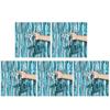 Sparkling Foil Fringe Curtains 1x2m Metallic Streamer Backdrop for Wedding