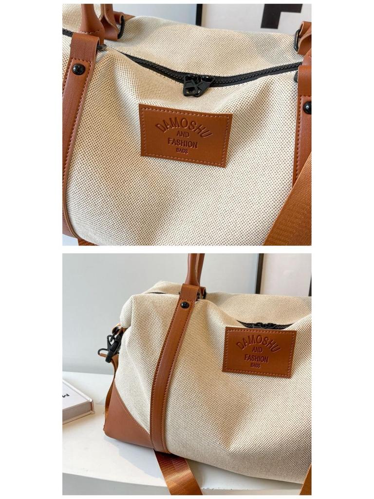 Women's Large Capacity Canvas Tote for Travel & Fitness