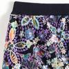 Spring Luxury Knitted Women Mini Skirt Elastic High Waist Sequined Embroidery Lace A-Line Skirts C-229