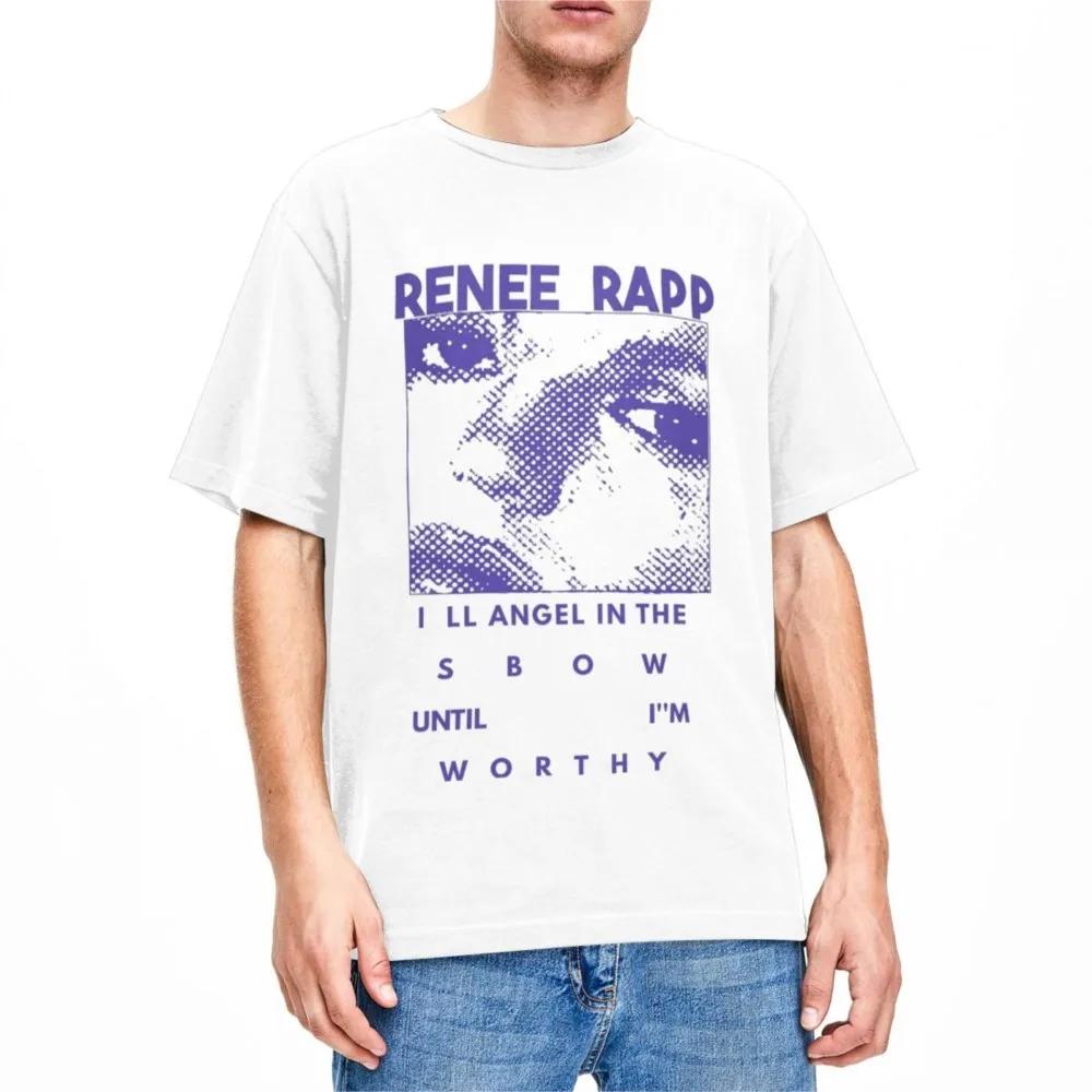 Novelty Renee Rapp Snow Angel Retro Black T-Shirts for Men Women Cotton Tees Shirt Birthday Present Tops