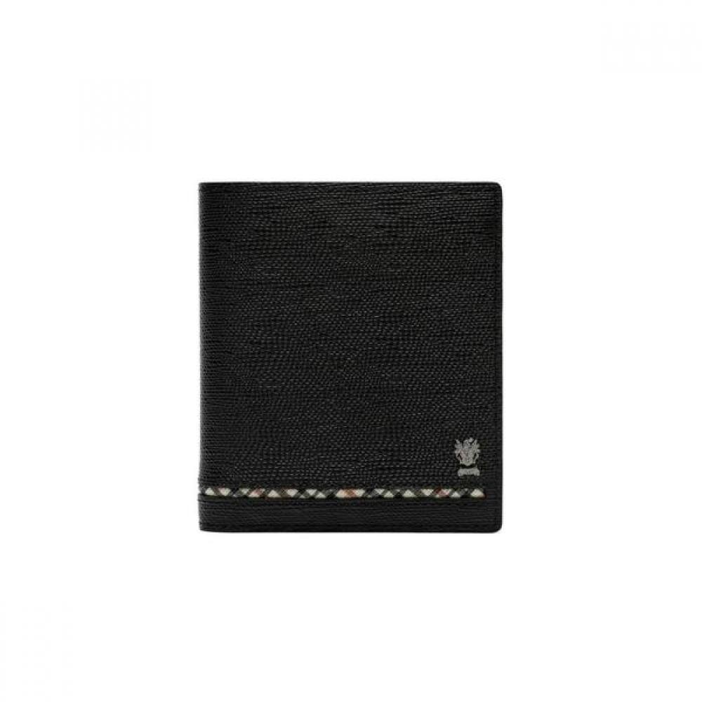 Daks Black Check Line Point Wallet Dbwa3f622bk